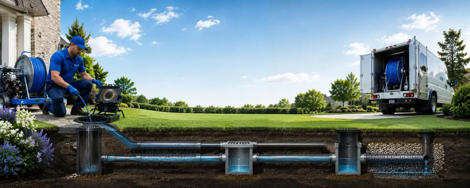 Outdoor drain cleaning information for New Brunswick, NJ